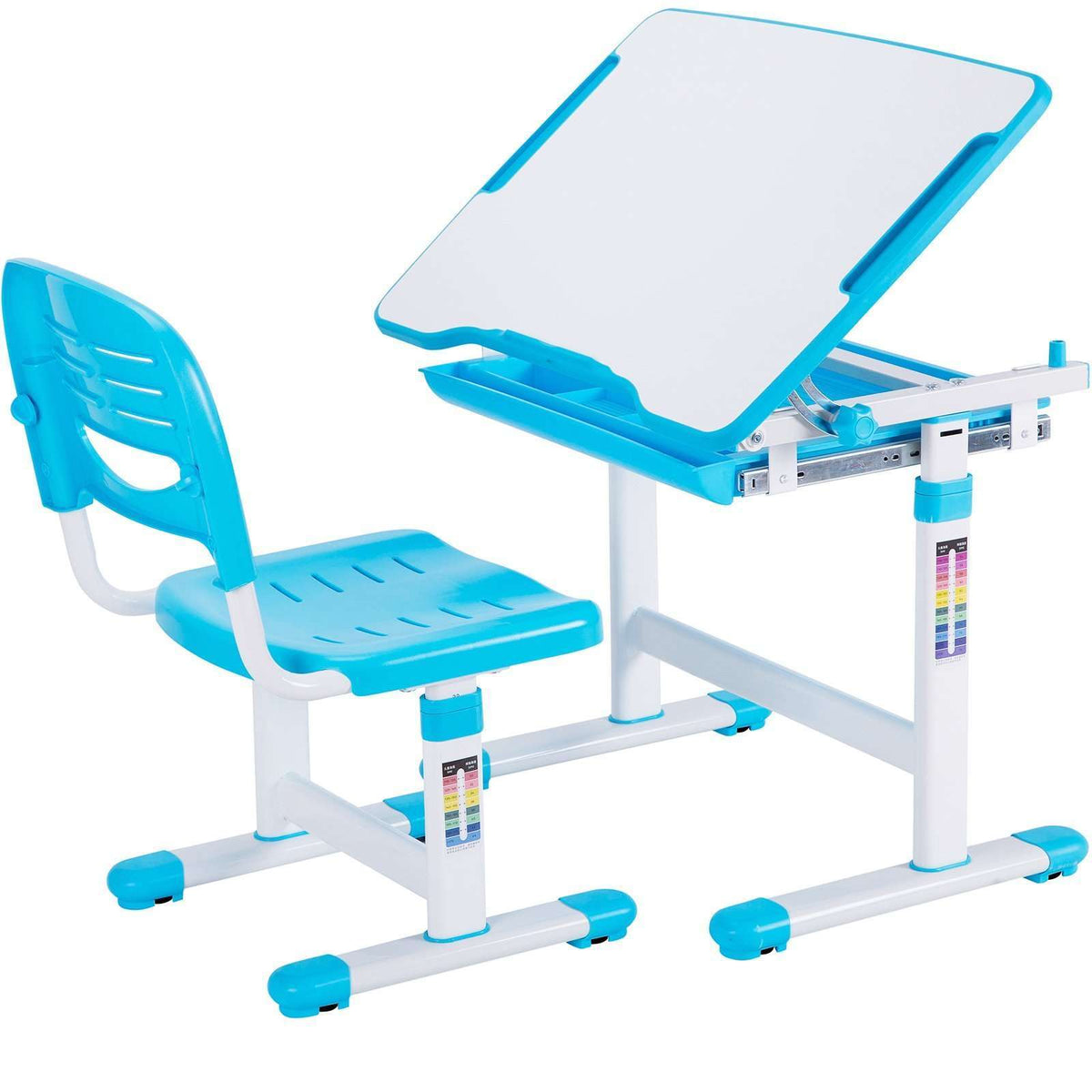 Children Desk and Chair Set Height Adjustable, Ergonomic Kids