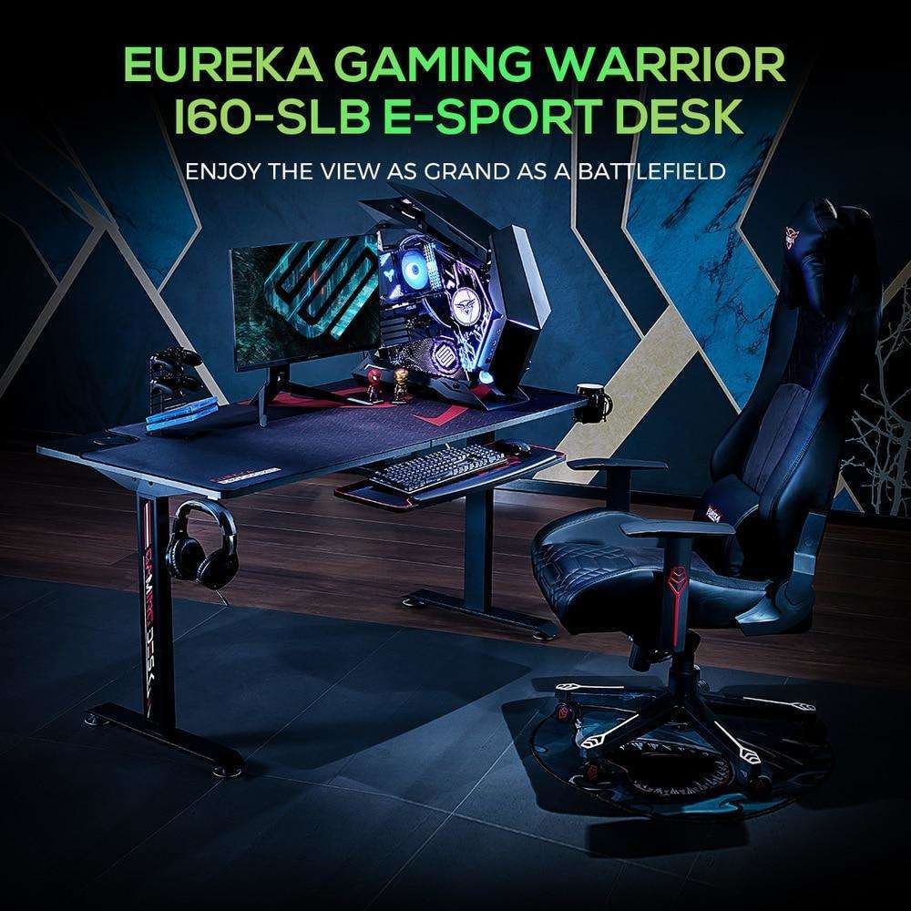 Eureka Ergonomics I60 Gaming Desk with Cable Management ERK-I60-B