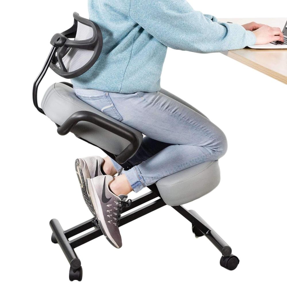VIVO DN-CH-K02B Ergonomic Kneeling Chair with Back Support by