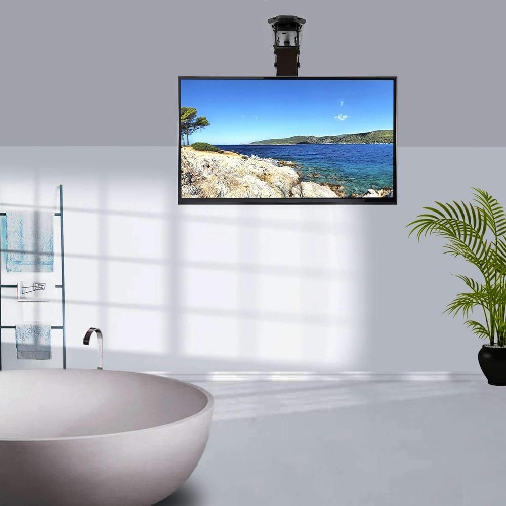  VIVO Soporte eléctrico para TV de techo para pantallas de 23 a  55 pulgadas, montaje VESA de techo inclinado motorizado abatible, blanco,  MOUNT-E-FD55W : Electrónica
