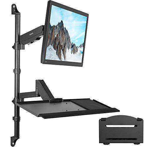 vivo Single Monitor Desk Mount Extra Tall Fully Adjustable Stand for Up To